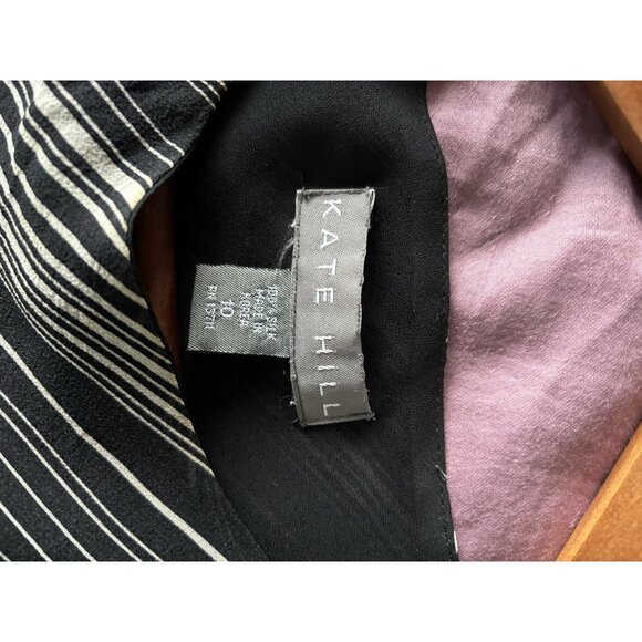 Kate Hill 100% silk sleeveless shirt tank top - Picture 3 of 3